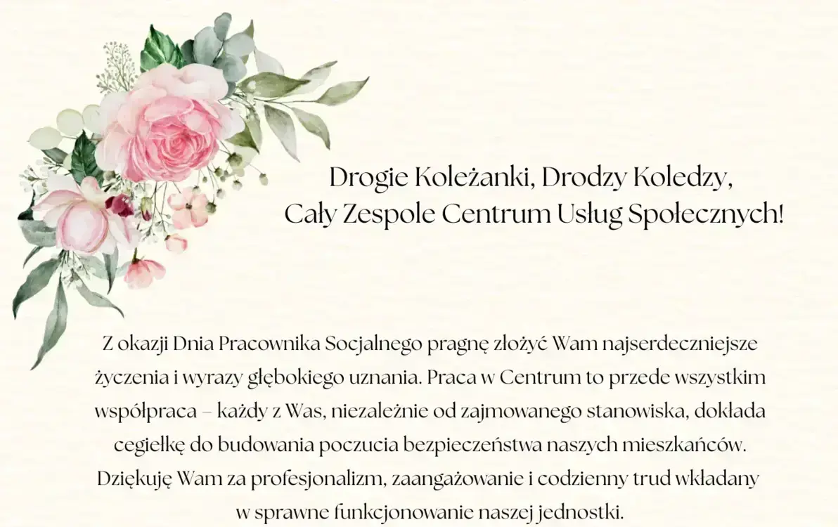 Zdjęcie do DZIEŃ PRACOWNIKA SOCJALNEGO