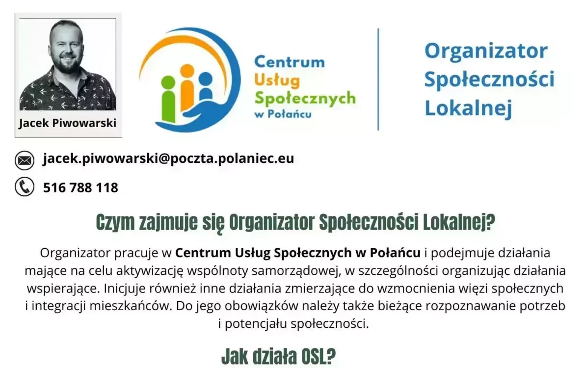 Zdjęcie do Organizator Społeczności Lokalnej (OSL): Klucz do aktywnych i samodzielnych wsp&oacute;lnot
