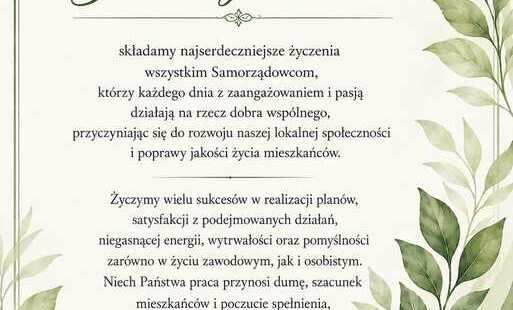 Życzenia z okazji Dnia Samorządowca